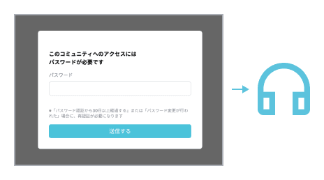 合言葉で簡単アクセス